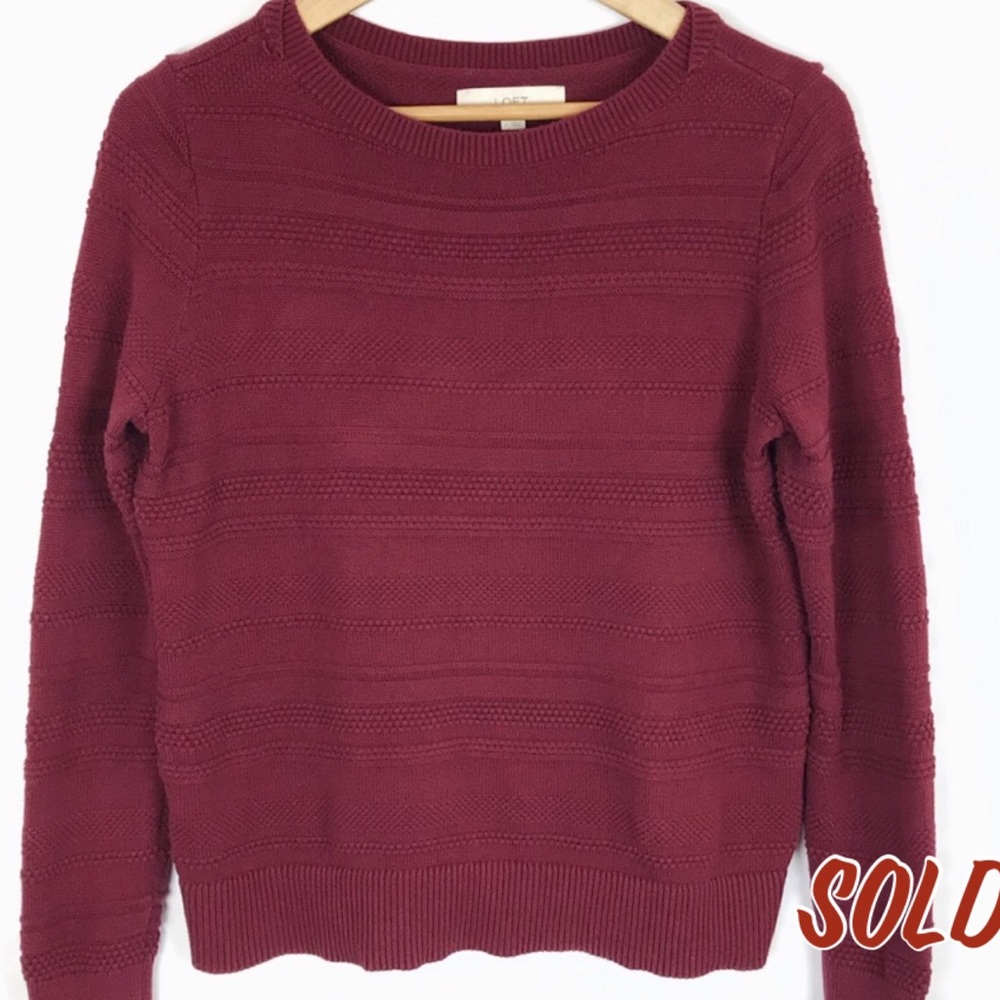 LOFT Size Large Long Sleeve Pullover Knit Sweater